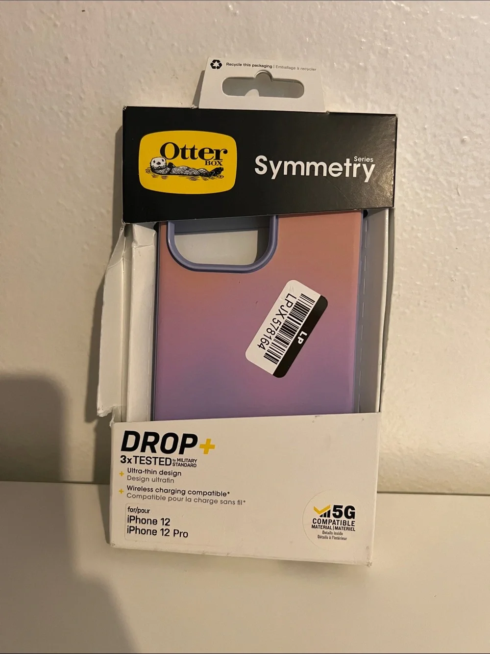 OtterBox Symmetry Series Case for iPhone 12 / 12 Pro - Pink to Purple Gradient